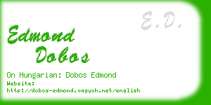 edmond dobos business card